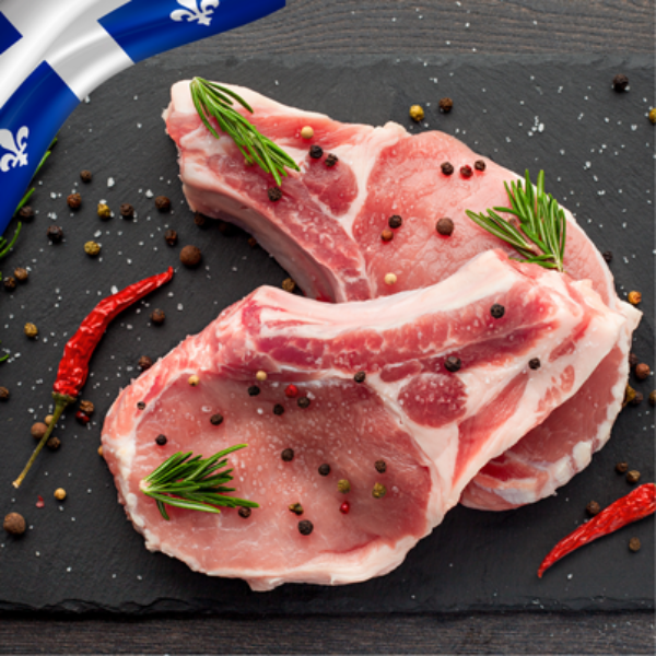 Côtelettes de porc avec os